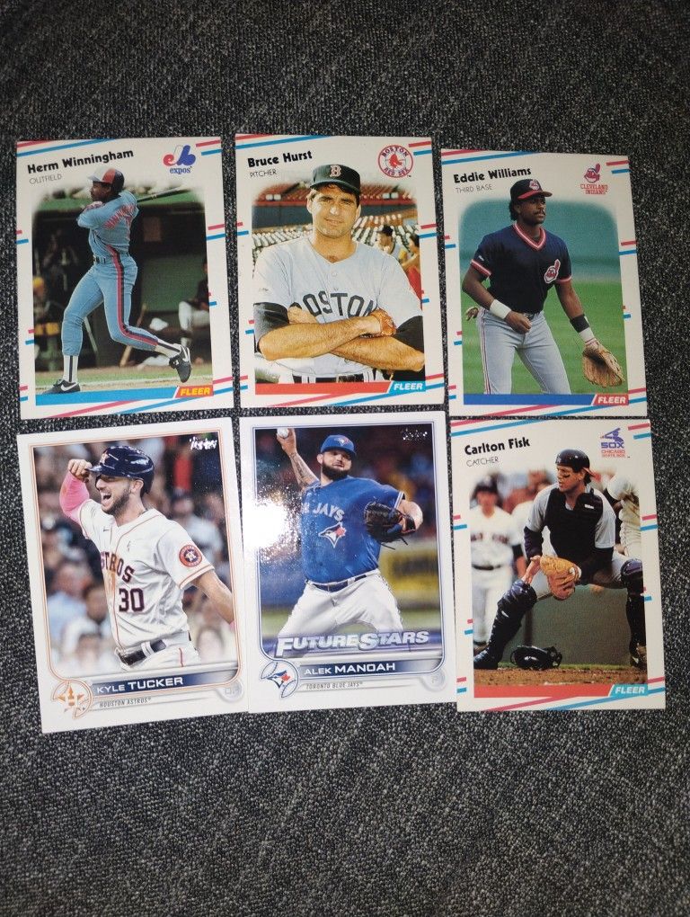 6 Baseball Cards