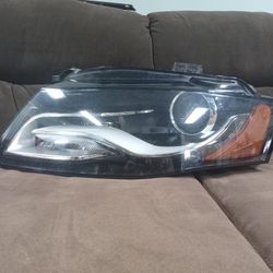 2009-2012 Audi A4 Complete Driver Side Headlight Halogen OEM 