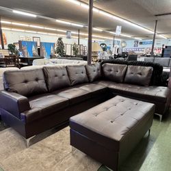 🥳Flash Deal🥳Brand New 2pc Sectional With Ottoman $899, Finance Available, Delivery Available 