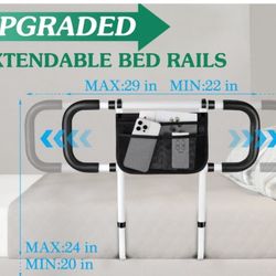 Extendable Bedside Assist Rail For Seniors
