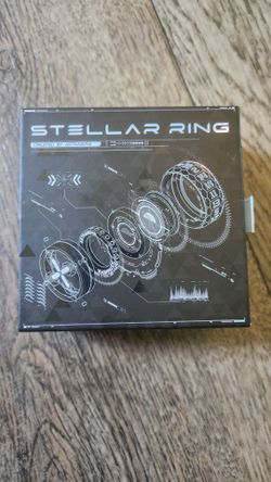 Stellar D20 Dice Ring – Spinning Dice: Astral Black
