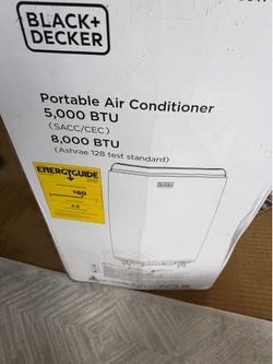 BLACK DECKER Portable Air Conditioner 5/8000BTU