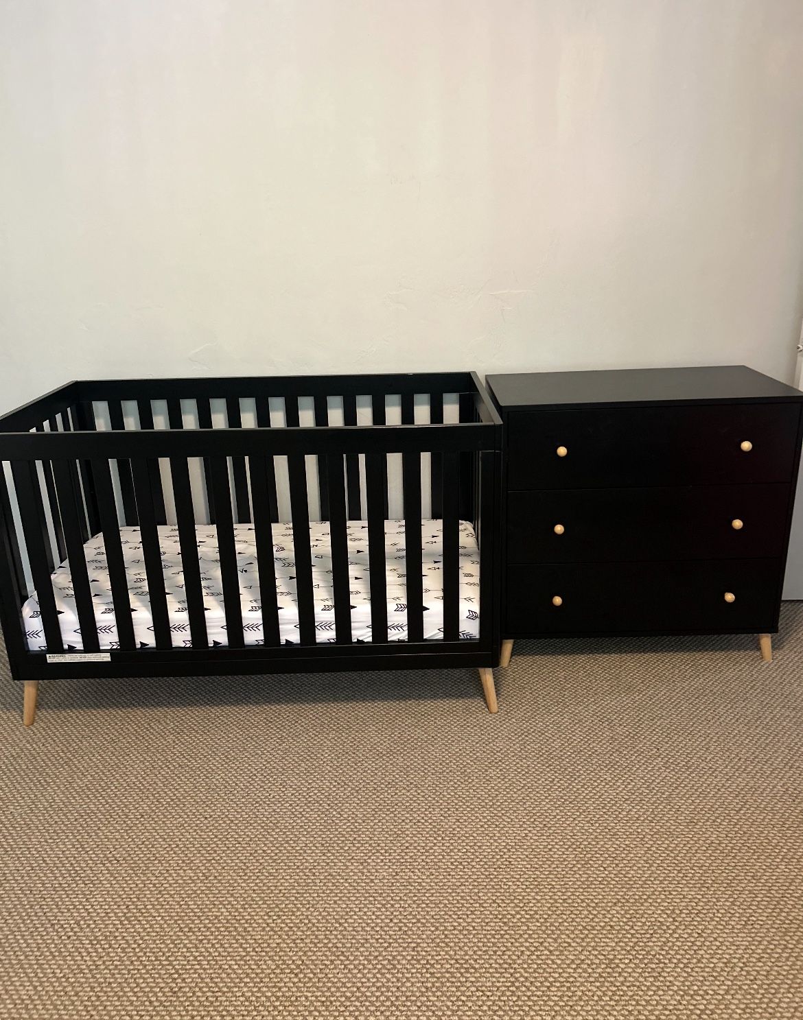 Baby Furniture Crib And Dresser Set $250