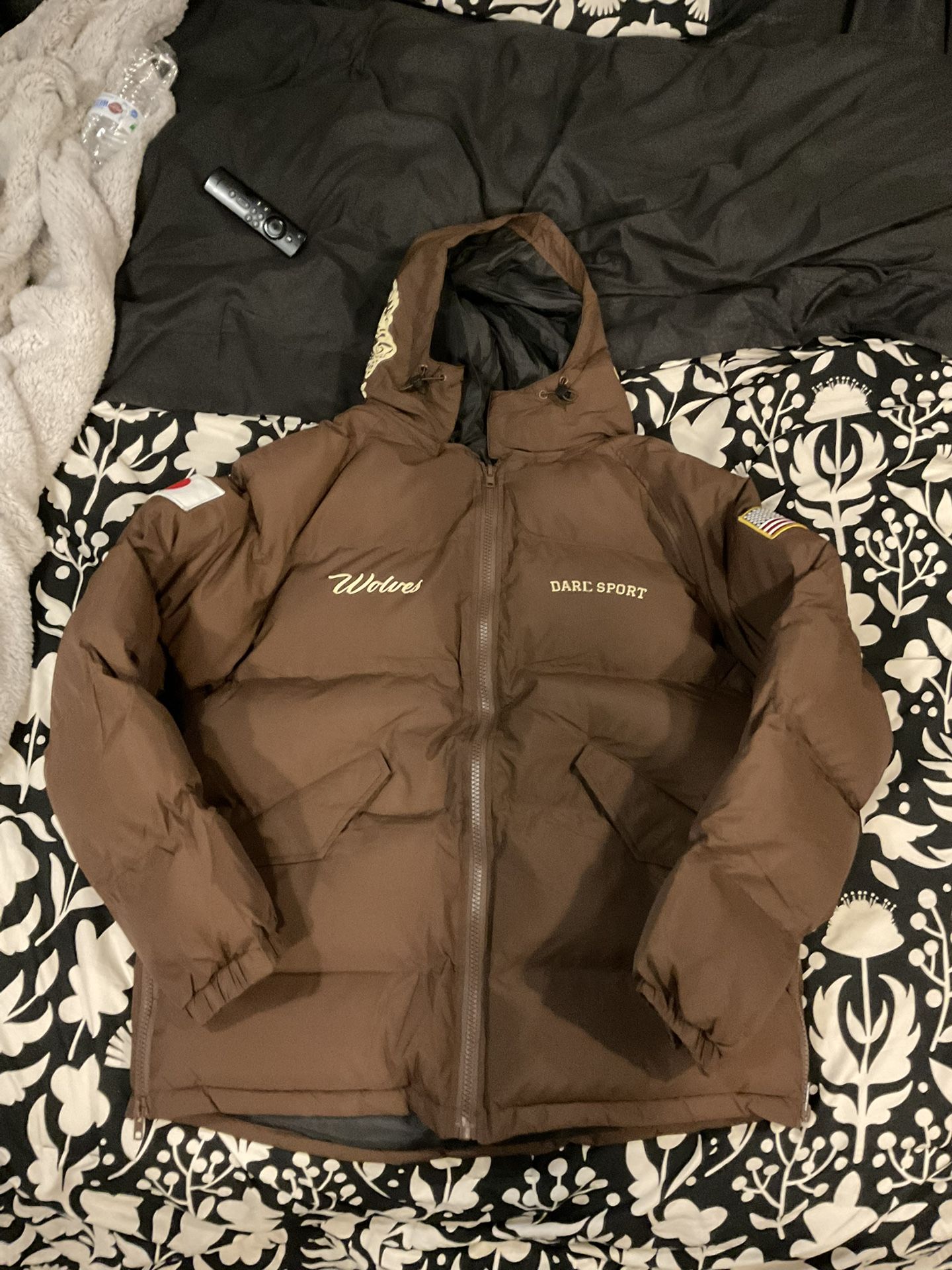 Darc Sport Bushido Code (L) Winter Puffer Coat Jacket Brown