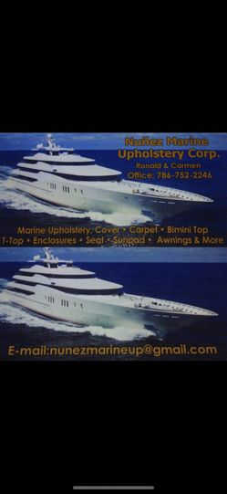 MARINE UPHOLSTERY - TAPICERIA PARA BARCOS