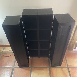 Black DVD cabinet holds over 150 DVDs
