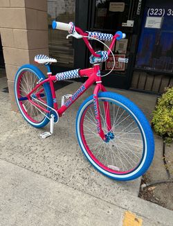 SE Bikes Big Ripper 29 Big Wheel BMX Bike Hot Pink White