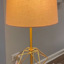 Gold Lamp In Great Condition 