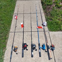 Affordable Fishing Combos Spinning Casting Rod Reel STARTING AT $15 EACH READ DESCRIPTION