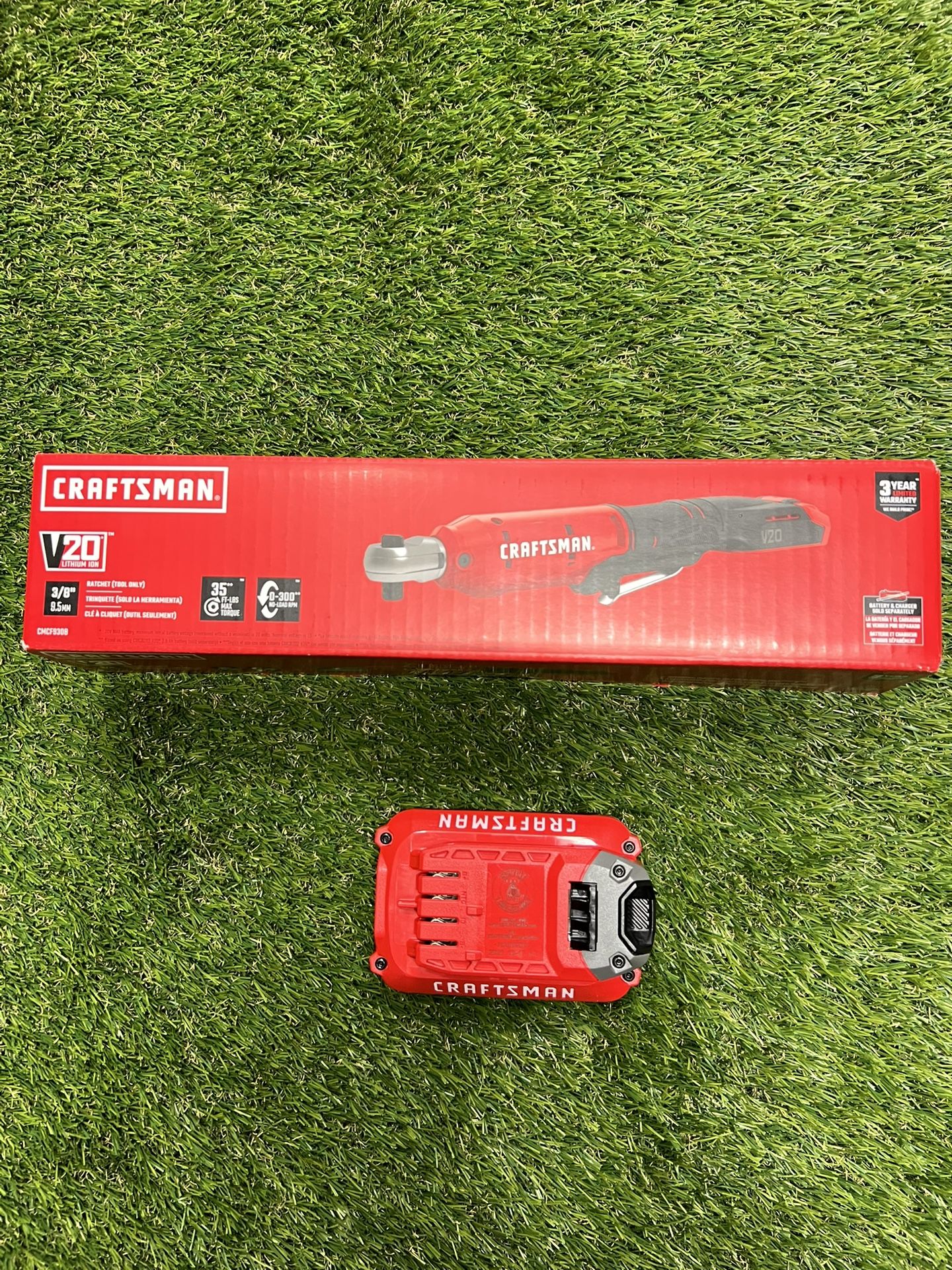 CRAFTSMAN V20 3/8” Cordless Ratchet + Battery