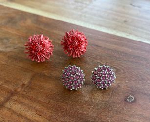 Vintage Earrings, screw backs