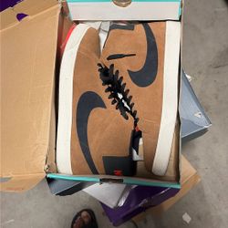 Nike Sb Blazer Mid British Tan Size 14