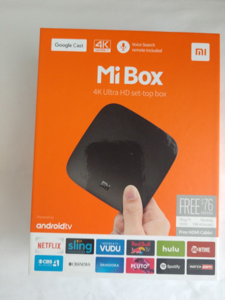 Xiaomi MI Box - 4K HDR Android TV Streaming Media Player with Google Assistant Voice Remote Google