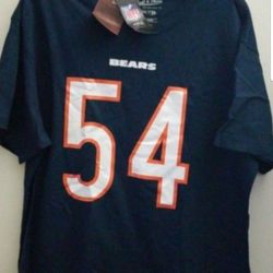 MITCHELL & NESS NFL THROWBACK LIMITED EDITION CHICAGO BEARS URLACHER #54 MEN'S TSHIRT SIZE LARGE DARK NAVY BLUE BRAND NEW WITH TAGS SERIOUS BUYERS