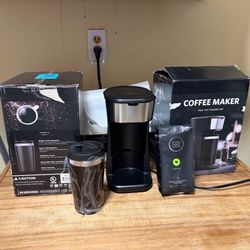 Drip coffee machine & Tumbler & Coffee 10 Oz bag