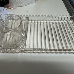 Vintage Snack/ Dessert Tray & Cups