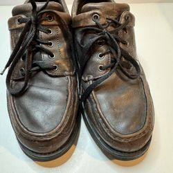 Mens Rockport Leather Laceups Size 8W 