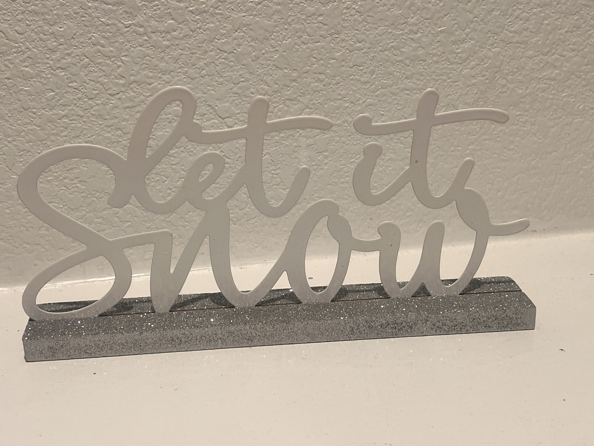 Let Is Snow Decor