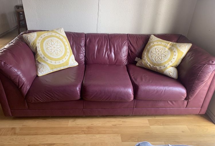 Italian Leather Couch