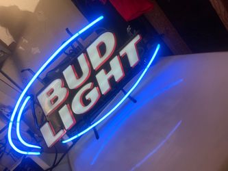 Authentic Bud Light Neon Bar Sign – Real Glass Neon – Works Great – 2006