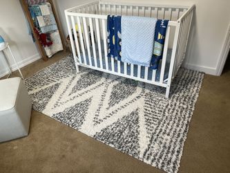 Crib, Mattress, Sheet Set 