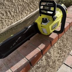 Like New Ryobi Battery Powered Chain Saw Tool Only