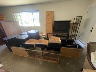 Furniture sale: sofa, beds, armoire, tables, chairs — all OBO