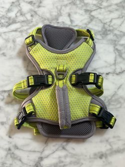 Small Dog Harness - Yellow & Grey