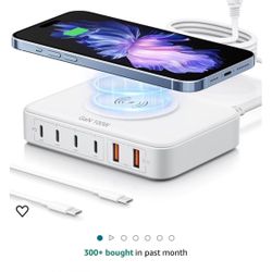 100W GaN 6-1 Charging Station w/Wireless Charging