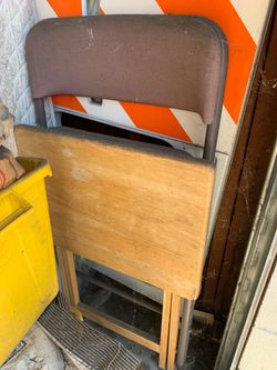 Folding chair, folding tv dinner table