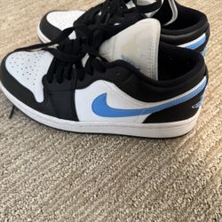 Jordan Low With Blue Swish 
