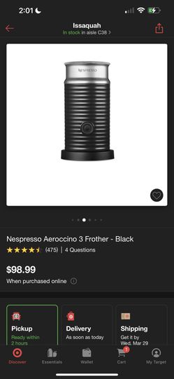 Brand New In Box Nespresso Frother
