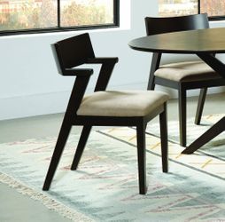 $69 - Light Brown Upholstered Dining Chair