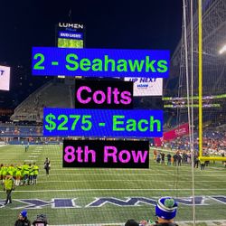 Seahawks Colts Tickets 