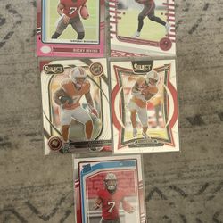 Bucky Irving Rookie Card Lot (5)