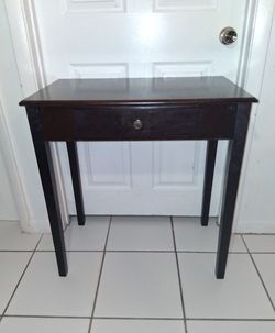 28" w X 29 1/2" h X 16" d small wood desk $20 FIRM