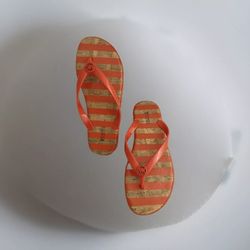 Michael Kors Flip Flop cork pattern sandals Sz 8