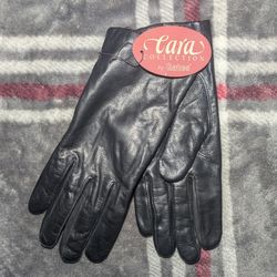 VTG Gates Cara Collection Black XL Leather Gloves Women's NWT Deadstock 90s