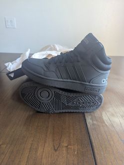 All-black Adidas Hoops 3.0 Mid sneakers Size 7.5