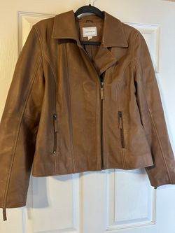 Charter Club Leather Jacket 