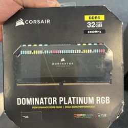 Corsair dominator Platinum RGB 32GB, 6400 MHz, C32