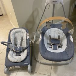 Ingenuity Baby Swing And Rock And Bounce Chair