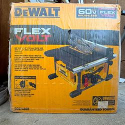 $485 NEW SEALED DEWALT FLEXVOLT 60v Table Saw Adjustable 8-1/4" TOOL ONLY + Stand Available