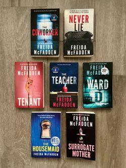 Freida McFadden Paperback Books The Housemaid The Teacher Ward D Never Lie The Coworker The Tenant