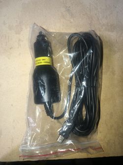 Dash Cam power supply on vehicle cigarettes lighter jack.