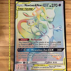 Tag Team Mew And Mewtwo Rug