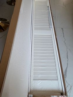 28 in. x 80 in. Louver/Louver Primed Solid Wood Interior Closet Bi-Fold Door