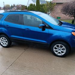 2021 Ford Blue Ecosport 4 door 
55,250 miles. 
4x4 wheel drive
Air
Heated seats
Power Sunroof
New Tires 
New Brakes
