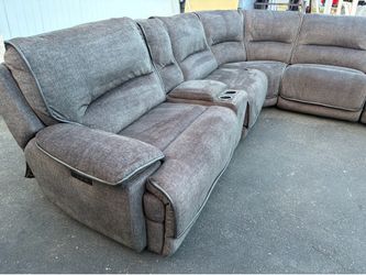 6 Piece Power Recliner Sectional Couch
