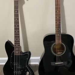 Ibanez Bass Yamaha Acoustic And Asus Tablet 